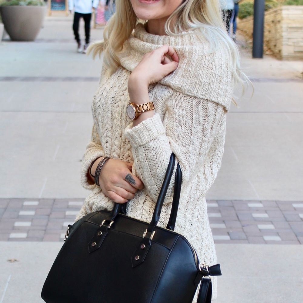 Gold flowy sweater